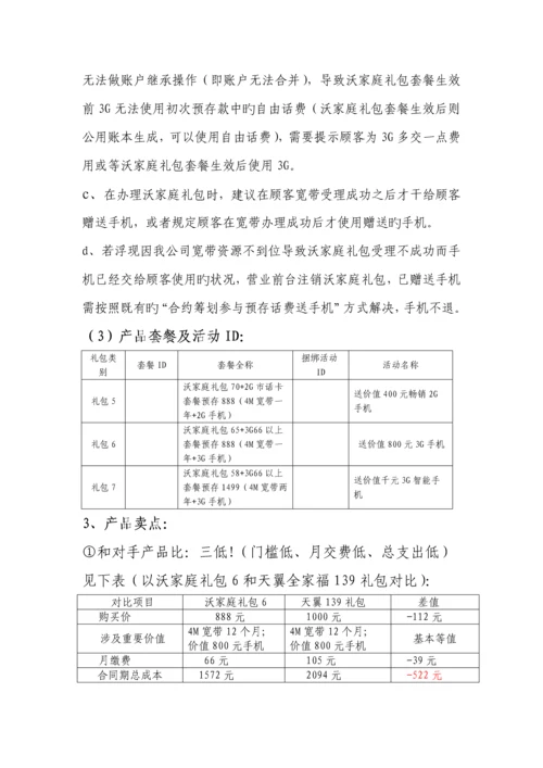 沃家庭礼包营销执行落地专题方案.docx