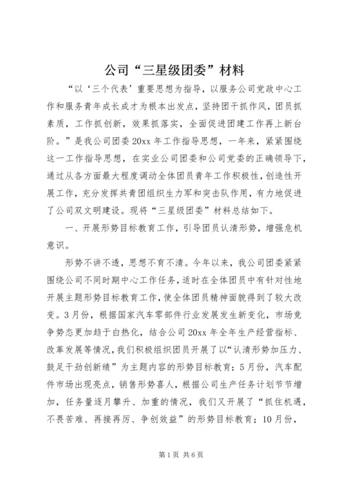 公司“三星级团委”材料 (4).docx