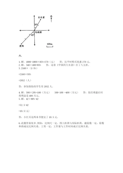 小学数学六年级下册竞赛试题（夺冠系列）.docx