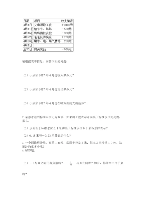 六年级下册数学期末测试卷附答案【实用】.docx