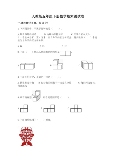 人教版五年级下册数学期末测试卷【轻巧夺冠】.docx