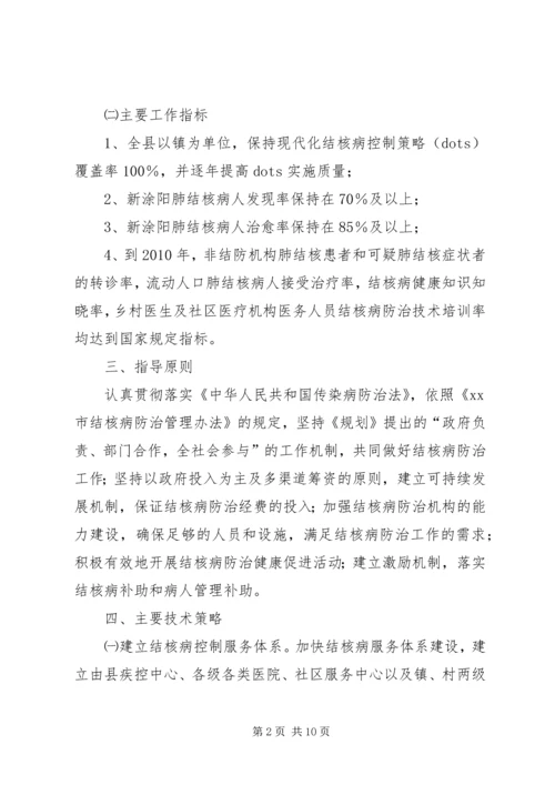 旗县区结核病防治实施计划.docx