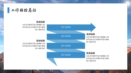 新人职场必备蓝色简约工作计划汇报通用PPT