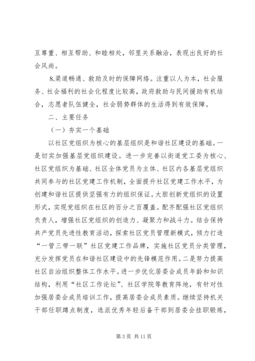 关于深化社区建设创建和谐社区的意见.docx