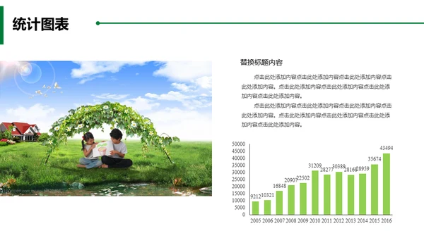 绿水青山就是金山银山通用PPT模板