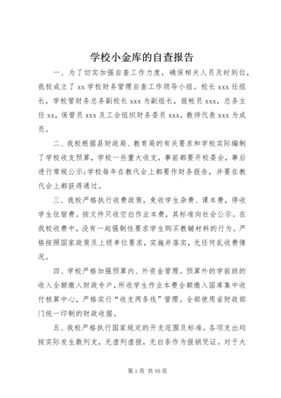 学校小金库的自查报告.docx