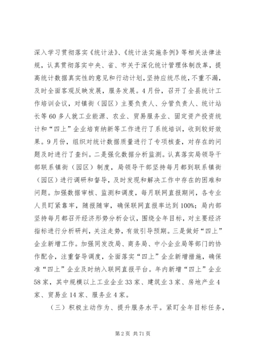 统计局20XX年工作总结20XX年工作计划七篇精编.docx