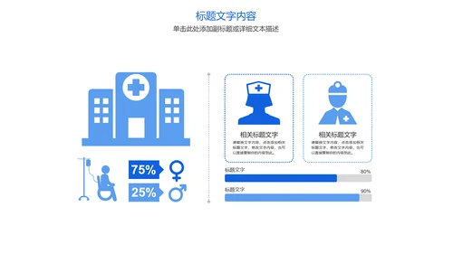 蓝色大气医疗护士报告医生工作汇报PPT模板