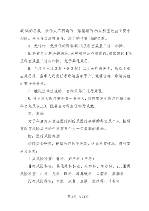 修订医疗安全奖惩规定红头文件.docx