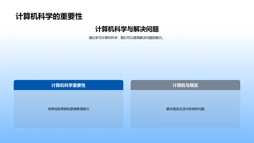 计算机科学入门PPT模板