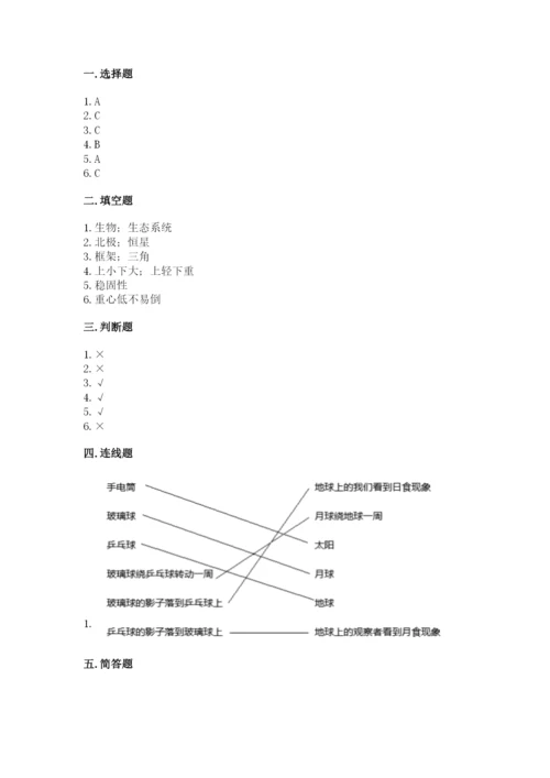 教科版科学六年级下册期末测试卷附答案ab卷.docx