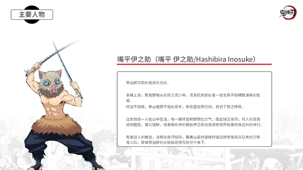 《动漫鬼灭之刃》日本动漫主题通用PPT模板