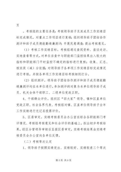 领导班子及其成员年度实绩考核实施方案.docx