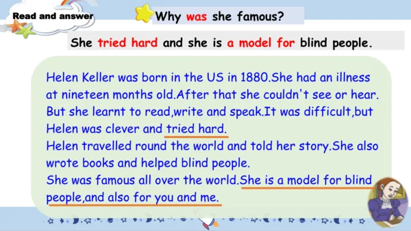 Module 7 Unit 2 She couldn't see or hear（课件）-外研版（三