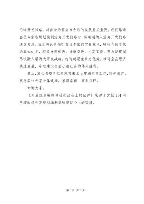 开发规划编制调研座谈会上的致辞 (2).docx