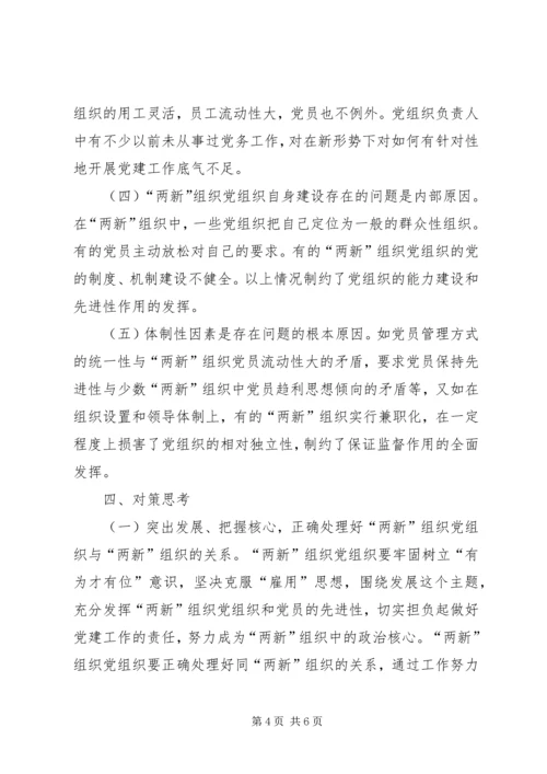 市新经济组织和新社会组织党建工作对策研究.docx