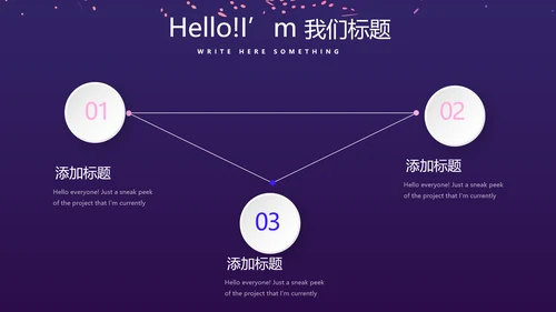 时尚微立体发布会工作总结商务通用PPT动态模板
