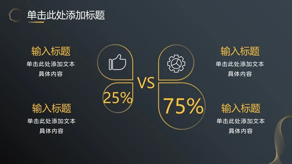 黑金商务汇报总结PPT模板