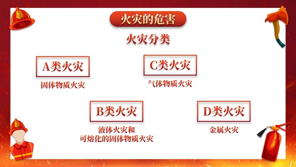 实景卡通消防安全知识培训主题教育PPT模板