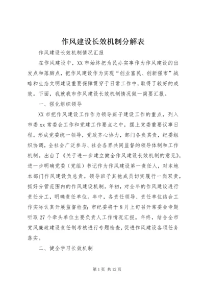 作风建设长效机制分解表 (2).docx