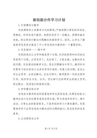 新技能合作学习计划.docx