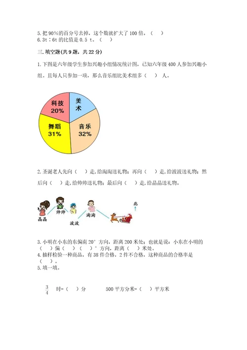 小学数学六年级上册期末考试试卷附答案（夺分金卷）