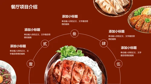 中式美食营销策划方案PPT演示模板
