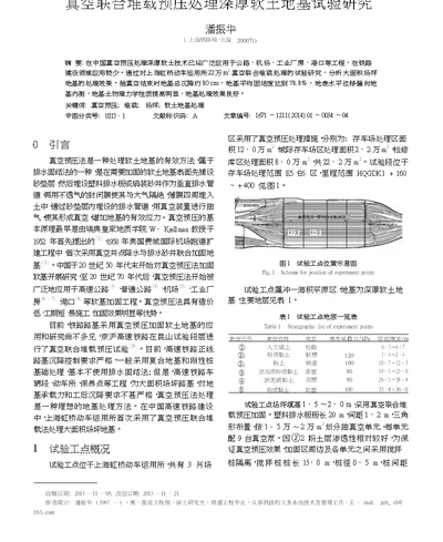 真空联合堆载预压处理深厚软土地基试验研究