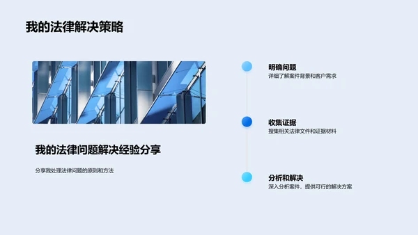 法律实践述职PPT模板