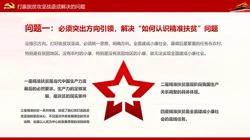 精准扶贫精准脱贫打赢脱贫攻坚战PPT