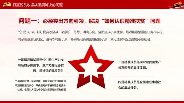 精准扶贫精准脱贫打赢脱贫攻坚战PPT