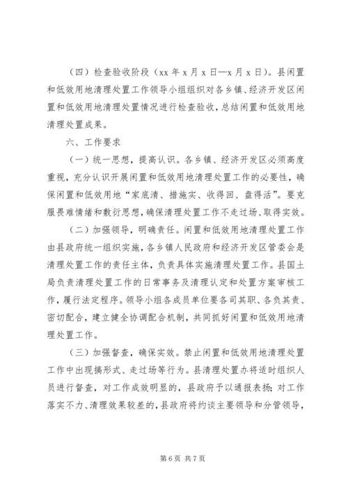 闲置土地清理处置实施方案.docx