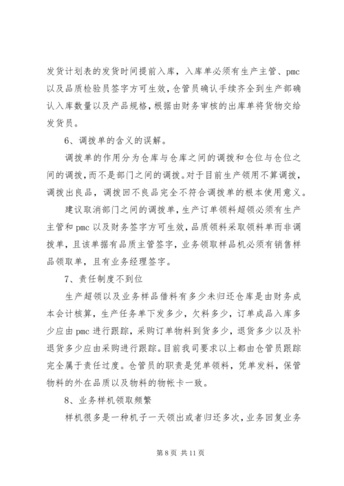 仓管工作总结和计划.docx