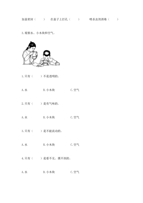 教科版一年级下册科学期末测试卷精品【全国通用】.docx