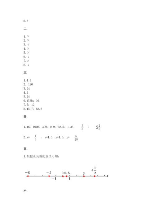 浙教版数学小升初模拟试卷精品附答案.docx