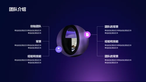 紫色科技渐变商业计划书通用PPT模板