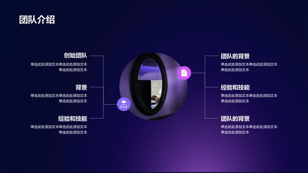 紫色科技渐变商业计划书通用PPT模板