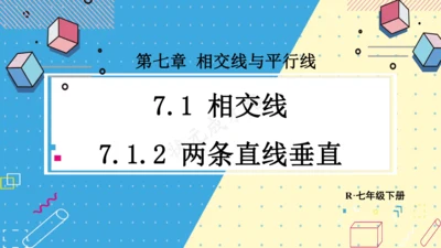 7.1.2 两条直线垂直 课件(共28张PPT)2024-2025学年人教版七年级数学下册