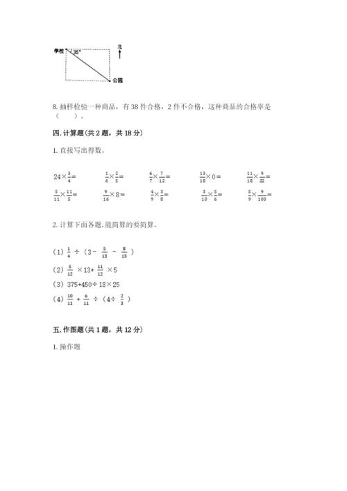 小学数学六年级上册期末测试卷附参考答案（预热题）.docx