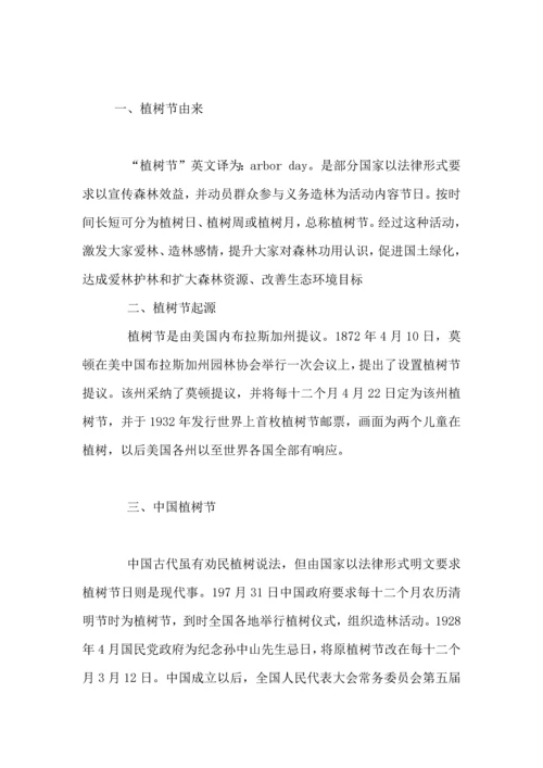 小学植树节活动专业方案.docx