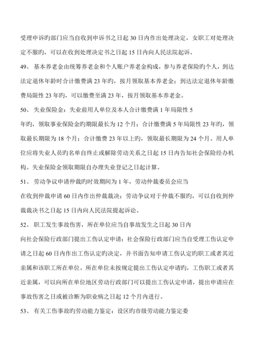 2023年一建法律法规数字时间记忆背诵.docx