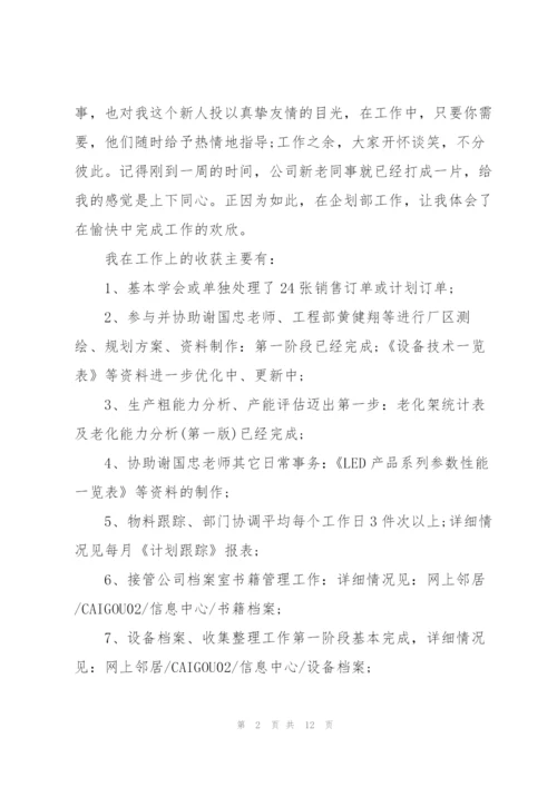 新员工个人试用期转正工作总结3000字.docx