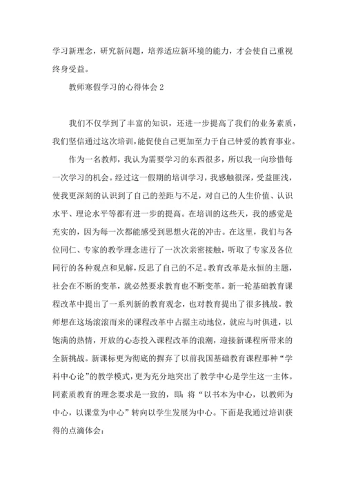 教师寒假学习的心得体会.docx