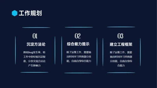 科技感科技技术年终述职汇报通用PPT模板