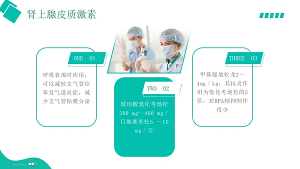 白绿色实拍形状风呼吸衰竭培训PPT