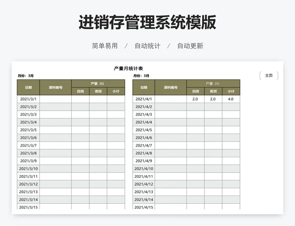 进销存管理系统模版