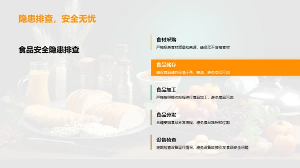 打造食品安全保障