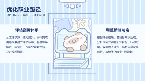 卜卜猫蓝色简约风职业规划书