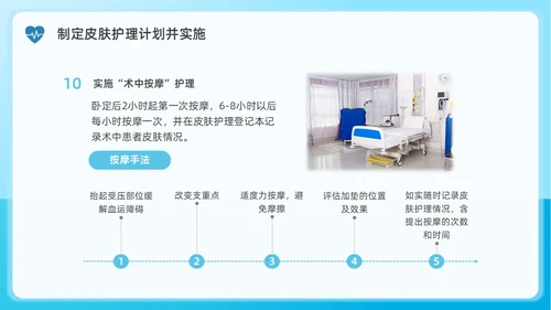 蓝色水彩简约商务手术室患者皮肤管理企业培训PPT