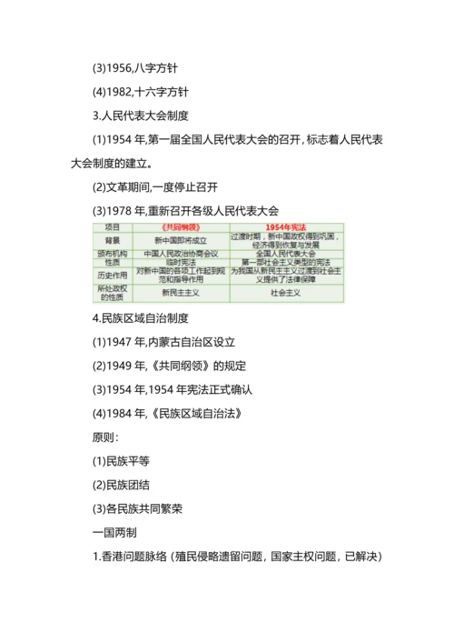 高中历史中国政治、经济、文化史超全整理.docx